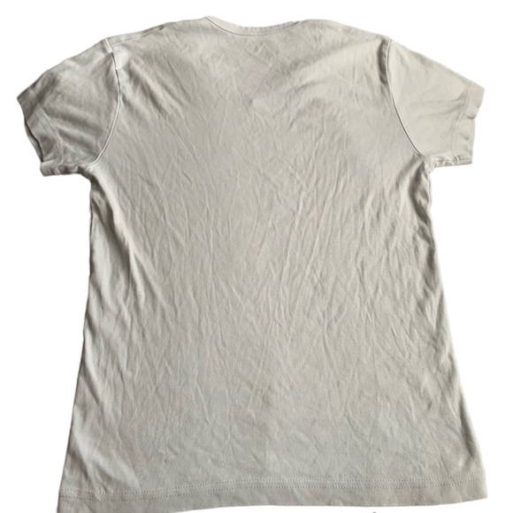 Mens Zara Greyish Blue V neck Slim Fit T-Shirt - Picture 2 of 4